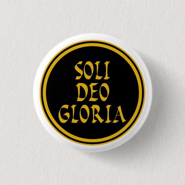 Soli Deo Gloria Knapp (Framsida)