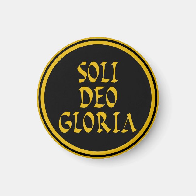 Soli Deo Gloria Magnet (Framsidan)