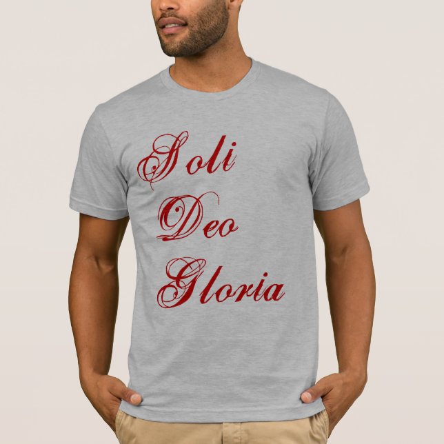 Soli Deo Gloria T-shirt (Framsida)