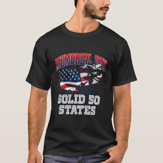 Solid 50 stater American Proud Usa hedrat patriot T Shirt