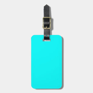 Solid Aqua Blue Bagagebricka