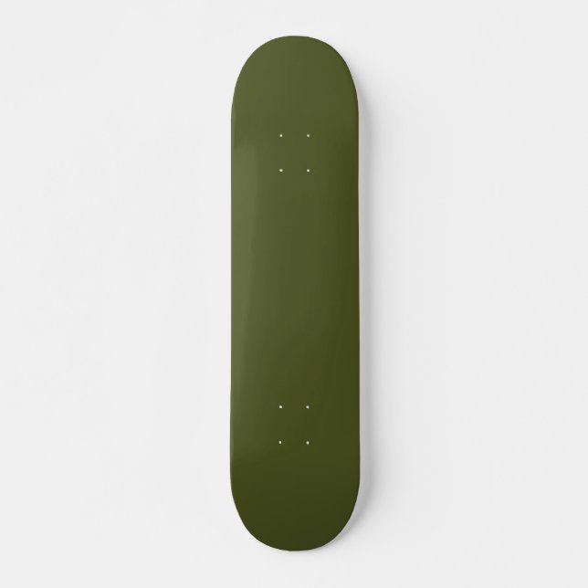 Solid Army Green Skateboard for Urban Street Style (Framsida)