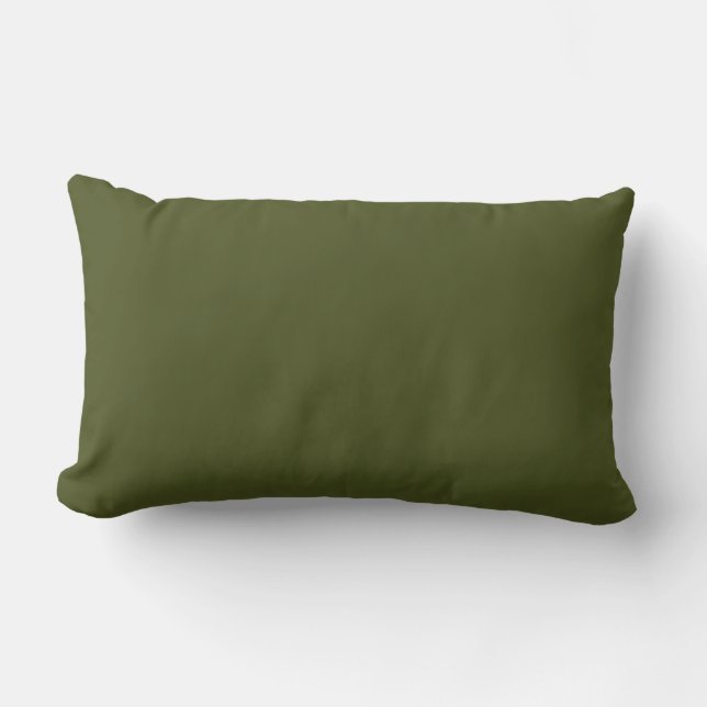 Solid Army Grönt American Mojo Pillow Lumbarkudde (Framsida)