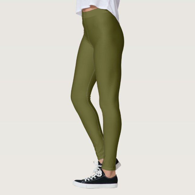 Solid Army Grönt Decor on Leggings (Vänster)