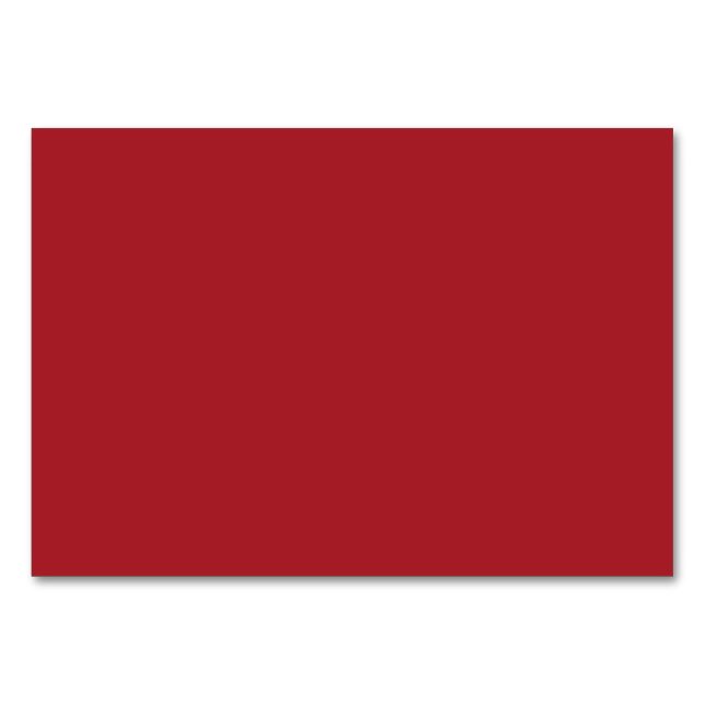 Solid Barcelona Red Mica färg Bordsnummer (Framsidan)