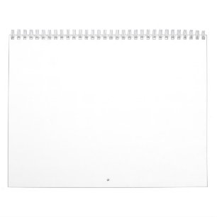 Solid blå bakgrund – minimalistisk malldesign kalender