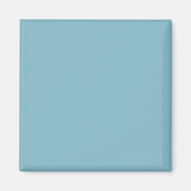 Solid blå pastellton minimalistisk professionell magnet (Framsidan)