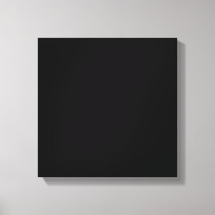 Solid Black Canvastryck