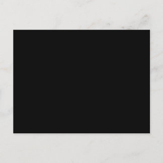 Solid Black Färg Vykort