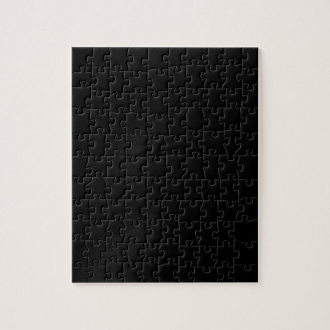 SOLID BLACK (färgen färg i sin helhet) ~ Pussel (Vertikal)
