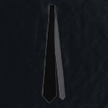 Solid Black med Grått Neck Tie Slips<br><div class="desc">Här är en coola svart slips med en överraskningsbild av färg på baksidan. Designad i den vackra staten Washington,  USA,  av en frilansartist från oberoende (WHopsidoodle) för ditt nöje.</div>