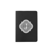 Solid Black Monogram