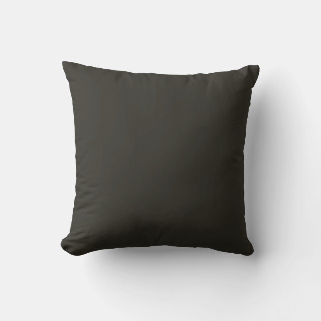 Solid Black Pillow Kudde (Framsida)
