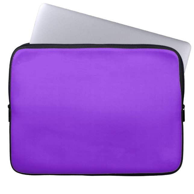 Solid Blue Lila Minimalist Plain Modern Laptop Fodral (Framsidan)