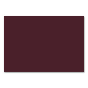 Solid Bordeaux Reserve Red färg Bordsnummer