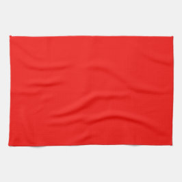 Solid Bright Cherry Red Kitchen Towel Kökshandduk