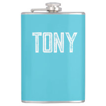 Solid Bright Himlar Blue - Anpassat namn Monogram