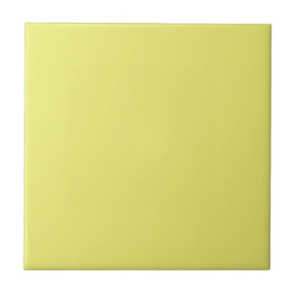 Solid Bright Lemon Yellow Tile Kakelplatta