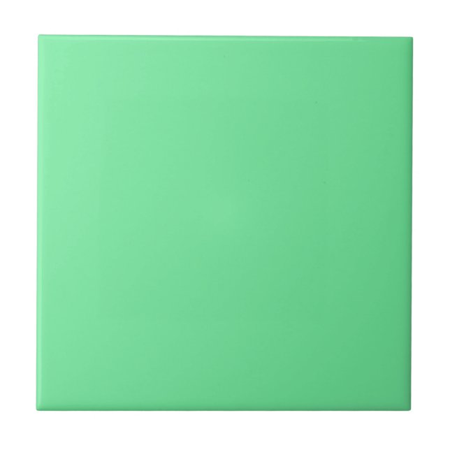 Solid Bright Lime Green Tile Kakelplatta (Framsidan)