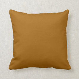 Solid Caramel Orange Pop of Färg Kudde
