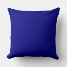 Solid Clear Bright Navy Blue Dekorativ kudde AH202