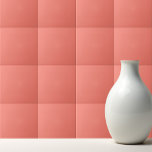 Solid color salmon coral kakelplatta<br><div class="desc">Solid color salmon coral design.</div>
