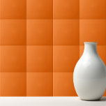 Solid color tiger orange kakelplatta<br><div class="desc">Trendy simple design in tiger orange solid color.</div>