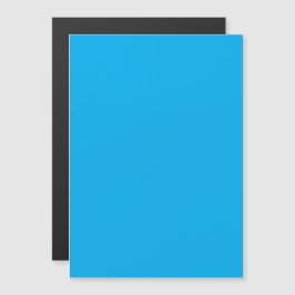 Solid Cyan Blue Background Magnetisk Inbjudningskort