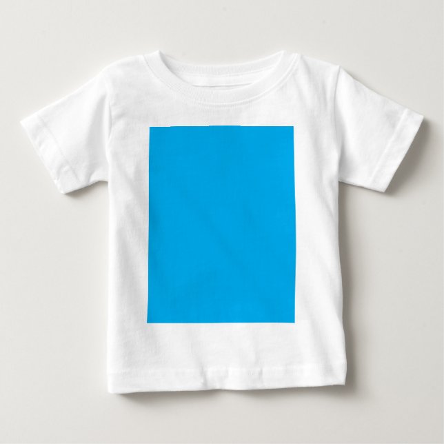 Solid Cyan Blue Background | Summer Minimal Style T Shirt (Framsida)