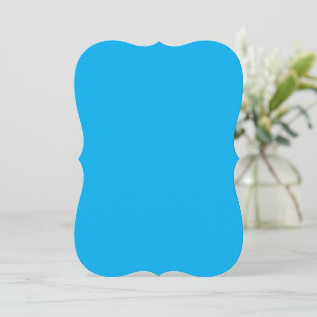 Solid Cyan Blue-bakgrund | Summer Minimal Stil (Stående Fram)