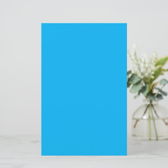 Solid Cyan Blue-bakgrund | Summer Minimal Stil (Stående Fram)