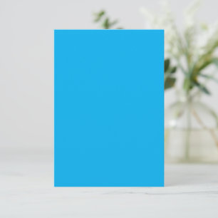 Solid Cyan Blue-bakgrund Summer Minimal Stil OSA Kort