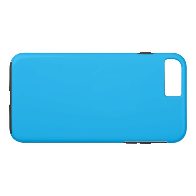 Solid cyanblå bakgrund  Case-Mate iPhone skal (Baksida (horisontal))