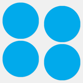 Solid cyanblå bakgrund  klistermärke