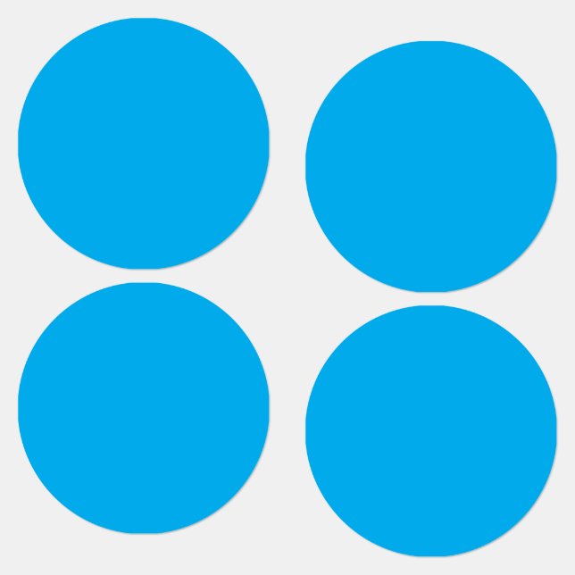 Solid cyanblå bakgrund  klistermärke (Grupp)