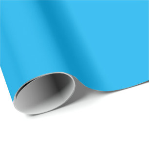 Solid cyanblå bakgrund Sommar Minimal stil Presentpapper