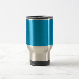 Solid cyanblå bakgrund Sommar Minimal stil Resemugg