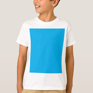 Solid cyanblå bakgrund Sommar Minimal stil T Shirt
