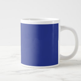 Solid Deep Blue Backdrop | Bold Minimalist Design Jumbo Mugg