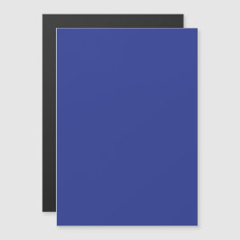 Solid Deep Blue Backdrop | Bold Minimalist Design Magnetisk Inbjudningskort