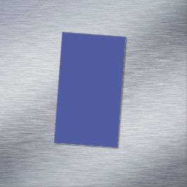 Solid Deep Blue Backdrop | Bold Minimalist Design Magnetiska Visitkort