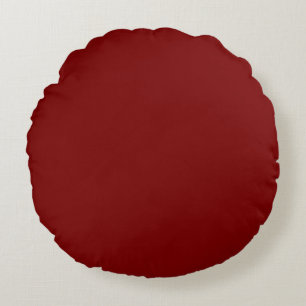 Solid Deep Red Pop från Färg Rund Kudde