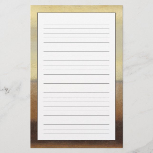 Solid Desert Landskap av Norman Wyatt Brevpapper (Framsida)