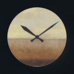 Solid Desert Landskap av Norman Wyatt Rund Klocka<br><div class="desc">En solitär ökenmålning av Norman Wyatt. Man kan nästan känna värmen från biet. Köp en kopia idag!</div>