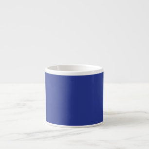 Solid djupblå bakgrund Djärv minimalistisk desig Espressomugg
