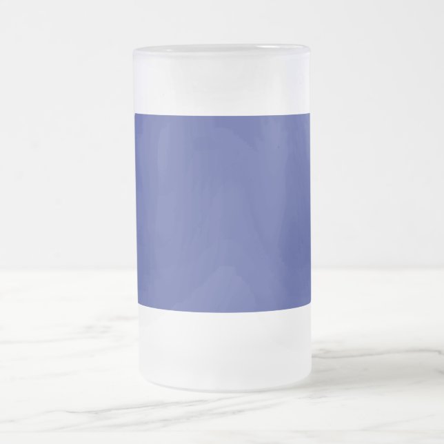 Solid djupblå bakgrund | Djärv minimalistisk desig Frostat Ölglas (Center)