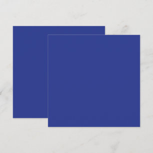 Solid Djupblå Bakgrund Djärv Minimalistisk Desig Julkort