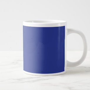 Solid djupblå bakgrund   Djärv minimalistisk desig Jumbo Mugg