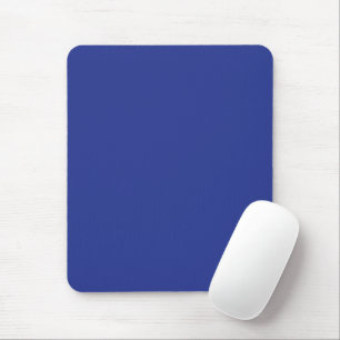 Solid djupblå bakgrund   Djärv minimalistisk desig Musmatta