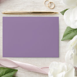 Solid Dusty Purple Hue Envelope